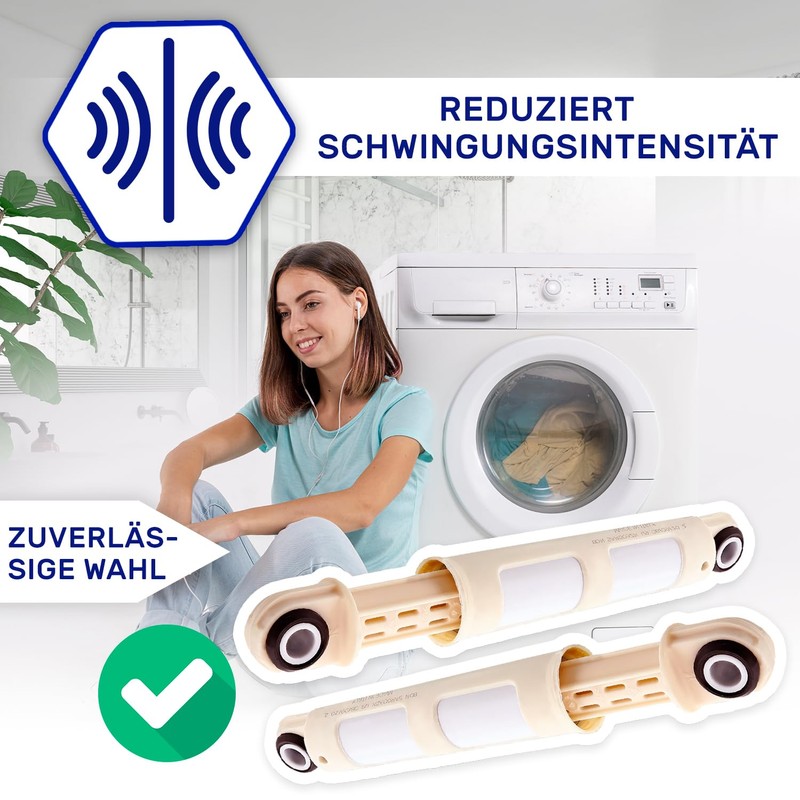 2 x Shock Absorbers Washing Machine 215 mm - 300