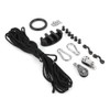 Anchor Trolley Kit with Rope Pulley Pad Eyes for Kayak