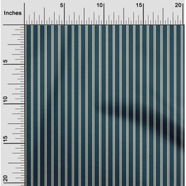 oneOone Viscose Jersey Fabric Vertical Stripe Print Fabric by The Meter 60 Inch Wide