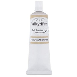 C.A.S. Paints AlkydPro Fast-Drying Oil Color Paint Tube, 70ml, Buff Titanium Light