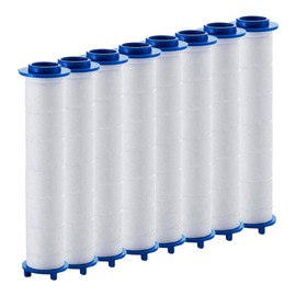FOMIYES Set di 8 filtri in cotone PP 11,5 cm, filtro dell'acqua professionale per pomello di ricambio pratico per bagno domestico