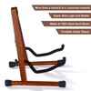 JIPIS Wood Guitar Stand,Folding A- Frame Floor Guitar Rack for
