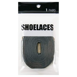 (HIROMARUjP) Wax Shoelaces, Flat Laces, 0.3 inch (7 mm) Width, Sneakers, 13 Lace Colors, 5 Tip Colors, 5.1 inches (120 cm), 55.1 inches (140 cm), 63.0 inches (160 cm), Light Gray / Silver, 140