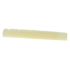 KAISH 43mm Unbleached Pure Bone Nut Guitar Slotted Bone Nut fits Strat Tele 43x3.5mm