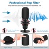Pop Filter for Hyperx Quadcast s, Mic Foam Cover+Furry Wind