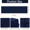 6 Pack 10Ft Navy Blue Chiffon Table Runner 29x120 Inches