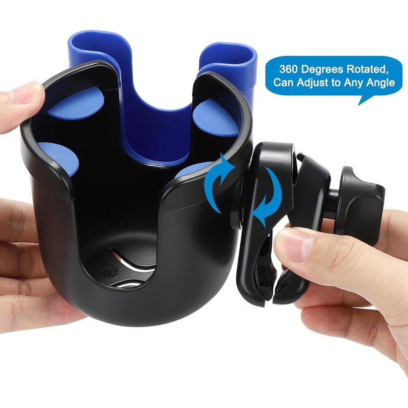 Accmor 2-in-1 Walker Cup Holder with Phone Holder, Wheelchair Cup