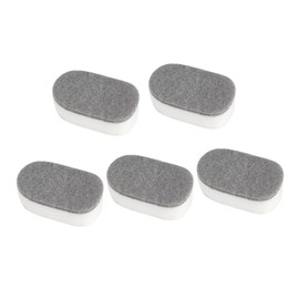 Baluue 5pcs Kitchen Cleaning Sponge Double-Sided Dishwashing Pads for Home Use Strong Decontamination Grey White for Kitchen and Bathroom Cleaning