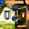 (New) 2 Pack Solar Lanterns Lights, Solar Lights Outdoor with