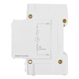 Heschen Surge Protector SPD, HS-20RT-C, 4P 275VAC 20KA, Integrated Replaceable Overcurrent Fuse, Fireproof, 35mm DIN Rail Mount