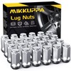 MIKKUPPA 24PCS M14x1.5 Skinny Lug Nuts, Chrome 19mm Hex, 1.8"