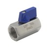 Beduan 3/4" Mini Ball Valve, Stainless Steel Female x Female