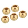 PATIKIL 5pcs M6x1 Screw Cap Nut Knob Brass Ball Lamp