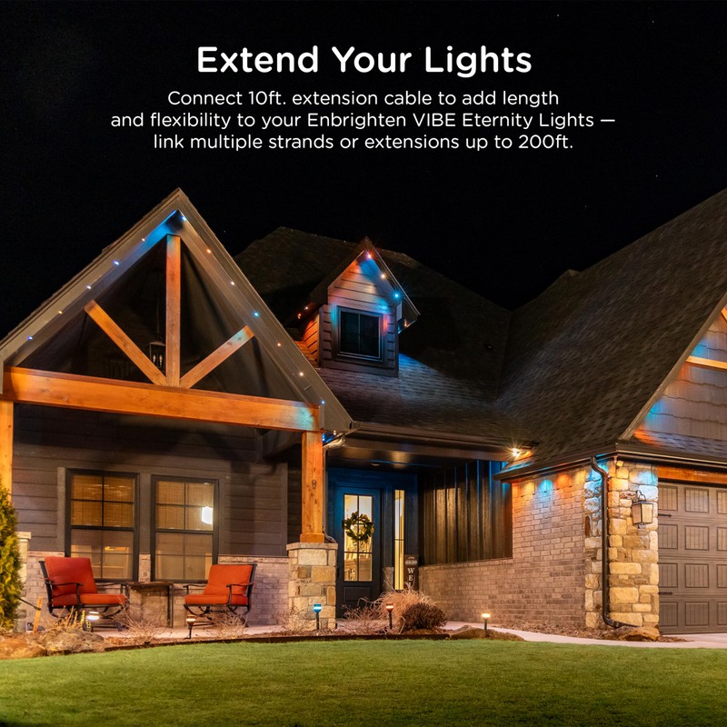 Enbrighten Vibe Eternity Light Extension Cord, 10ft, Not for Standalone