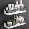 MRPAPA Shower Caddy Wall Mounted, 2 Pack Bathroom Organizer Shelves