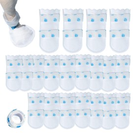 20pcs Dog Socks to Stop Licking Paws, Dog Paw Protector, Disposables Dog Boots for Injured Paws, Breathable Puppy Paw Covers with Bandage