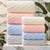 Heavenly Velvet Cloud Veil: Quick-Drying, Thick, Highly Absorbent, Embossed Grid Soft Towel Pool Towel Daydream Blue/70X140