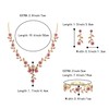 Clearine Women's Wedding Jewellery Set for Party Prom Leaf Cluster