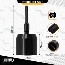 Ground Rod Driver Bit-BGTEC 2pcs 2-1/2" SDS Plus Grounding Rod for All SDS Plus Rotary Hammer Drill
