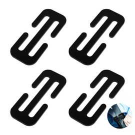 4 PCS Car Seat Belt Clips Adjuster Metal Car Seat Belt Locking Clip Safety Seat Belt Shoulder Stopper Buckle to Relax Shoulder Neck for all kinds of Car Seat Belt (7cm)