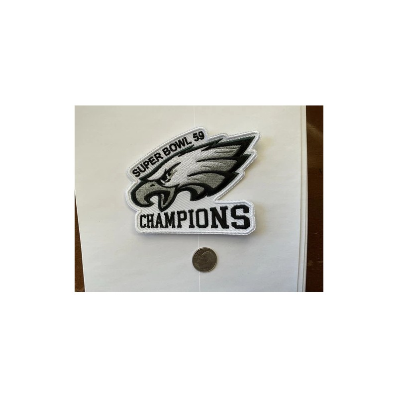 Unbranded Philadelphia Eagles Embroidered- SEW On Super Bowl 59 Patch