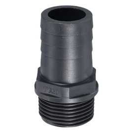PATIKIL UPVC Barb Hose Fitting, 30mm Barbed G1 Male Thread Pipe Connector Adapter Quick Fittings for Water Fuel Air, Gray