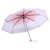 TOPINCN Folding Umbrella with Cherry Blossom Pattern, Pink, for Outdoor