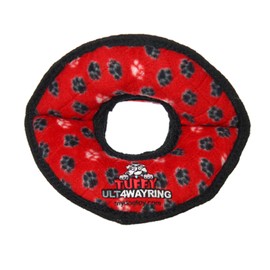 TUFFY - World's Tuffest Soft Dog Toy-Ultimate 4Way Ring - Squeakers -Multiple Layers. Made Durable, Strong & Tough. Interactive Play(Tug, Toss & Fetch). Machine Washable & Floats
