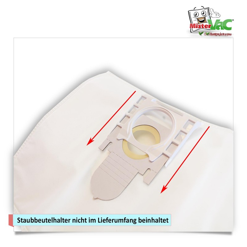MisterVac Staubsaugerbeutel 10 Stück kompatibel mit Thomas AQUA PET &