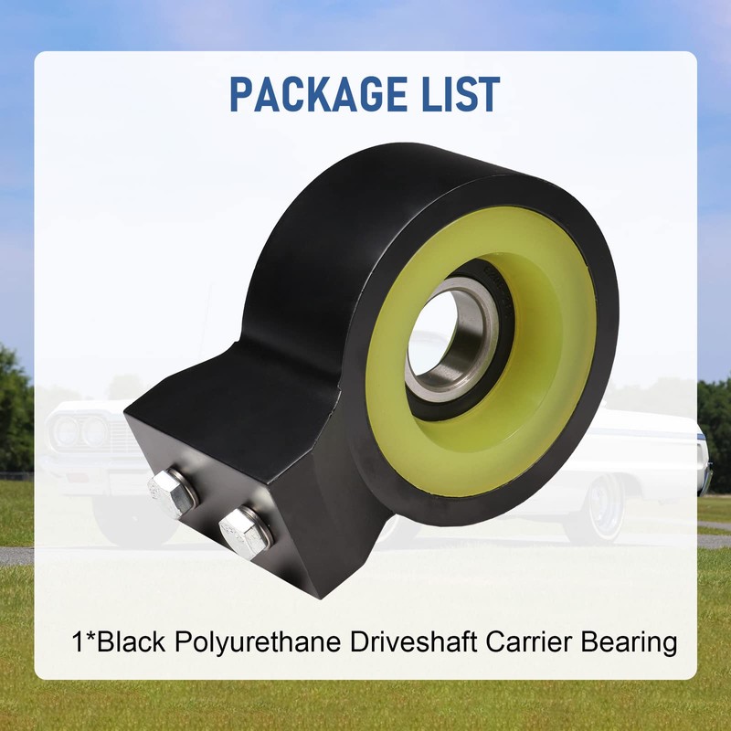 Heavy Duty Aluminum Poly Drive Shaft Carrier Bearing Replacement for