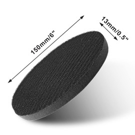 Kyuionty 5 Pack 6 Inch Hook and Loop Soft Sponge Cushion Buffer Pad, Foam Sponge Buffer Backing Pad Soft Density Interface Pad for Polishing and Buffing