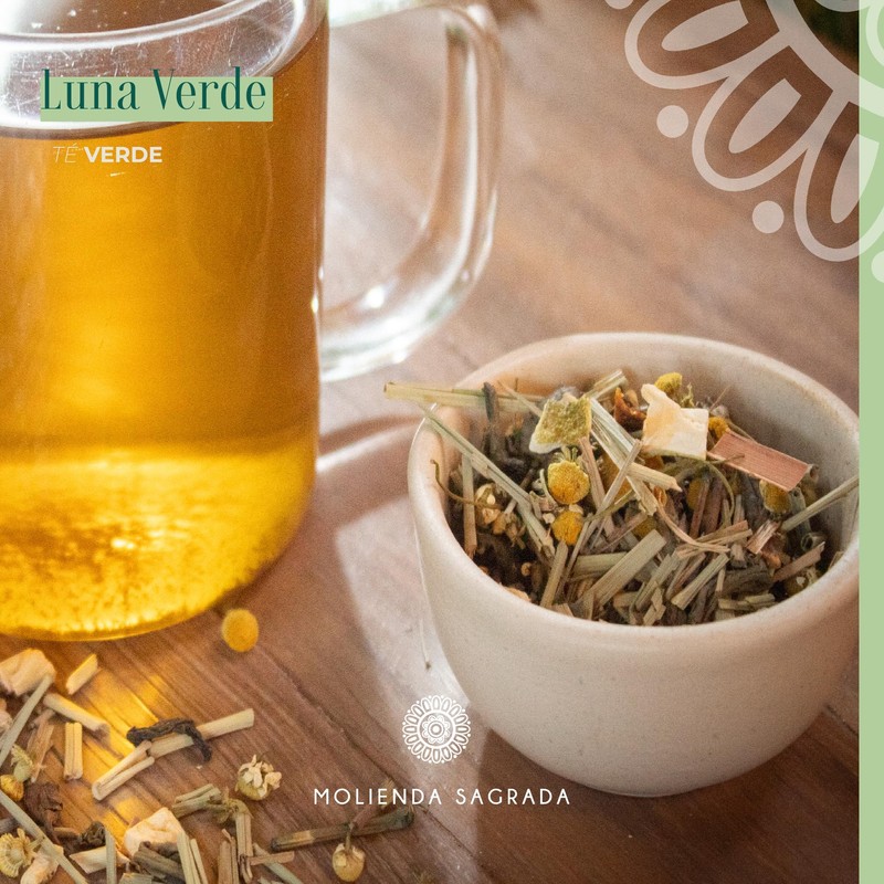 Molienda Sagrada, Té Luna Verde - 15 sachets biodegradables