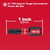 GEINXURN 15Pieces T20 1 In. Impact Tough Magnetic #20 Torx