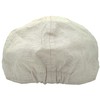 Funky Junque Men's Linen Duckbill Flat Cap - Light Grey