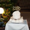 Bekaterea - Decoración para tartas de cumpleaños 13, acrílico dorado