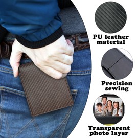 WisePoint Mens Wallets, PU Leather Card Holder Wallet RFID Card Holder for Men, Bifold Minimalist Card Wallet with Multiple Card Slots for Business, Dating, Working, Shopping (black)