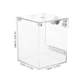 Happyyami Bird Bath Cube Hanging Bird Bathtub Bath Shower Box Bowl Cage Accessory