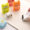 Adorable Cartoon Roller Pencil Erasers- Set of 6 Cute Animals-