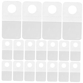 Ganchos Adhesivos Transparentes De Pvc Para Colgar Etiquetas Orificio Redondo 20x40 Mm, 200 Piezas Para Exhibidores En Tiendas Minoristas