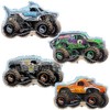 Toyland® Paquete de 4 globos de aluminio Monster Jam Truck