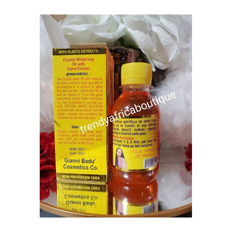 SUPREME Crystal White Lightening Carotte Oil With Sun Screen &
