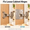 Cabinet Hinge Repair Plate Kit – 10 Set Stainless Steel