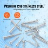 20-Pack T316 Stainless Steel 1/8\" Invisible Receiver Swage Stud End