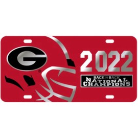 Georgia Bulldogs 2022 National Championship License Plate Car Tag