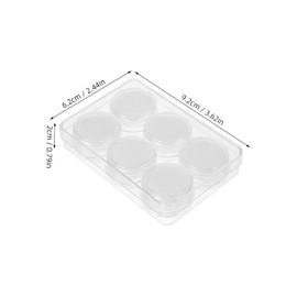 SHOWERORO 1Set Gemstone Display Box with Lid Jewelry Organizer Case for Safe Storage and Stylish Presentation of and Gemstones