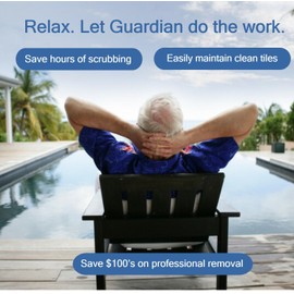 Calcium Build Up & Scum Line Remover, Guardian Pool & Tile Cleaner, 2 pk. (1 gal & 1 qt) - Targets Calcium, Saves Elbow Grease