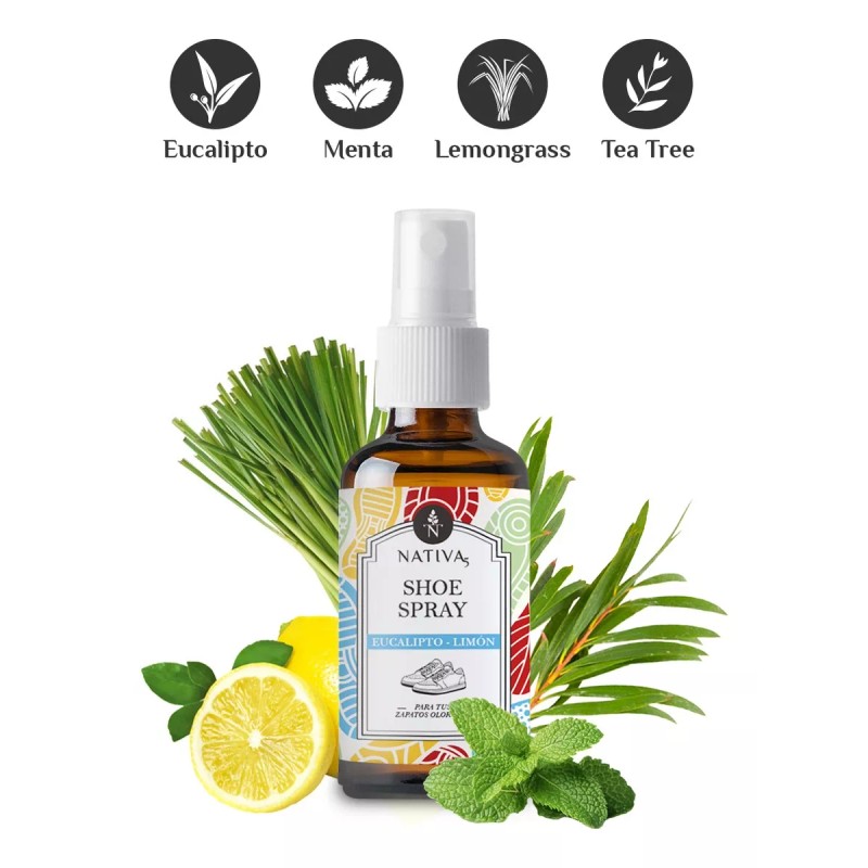 Nativa5 Desodorante Zapatos Y Tenis Natural Aromaterapia Extra Forte