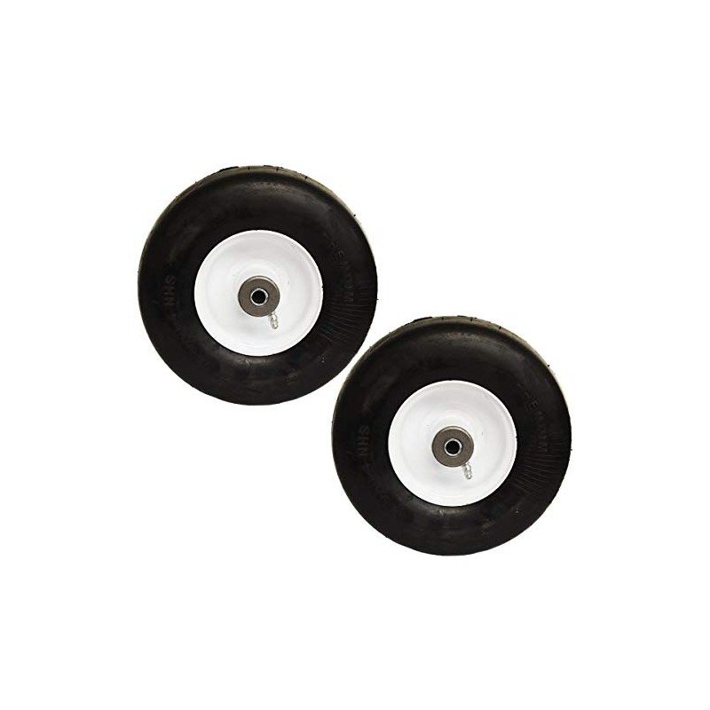 EPR 2PK Flat Free Solid 9x3.50-4 9x3.50x4 Wheel Tire Assembly