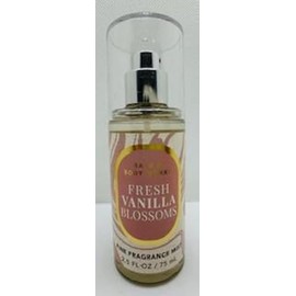 Fresh Vanilla Blossoms Fine Fragrance Mini Travel Purse Size Mist Spray 2.5 Ounce