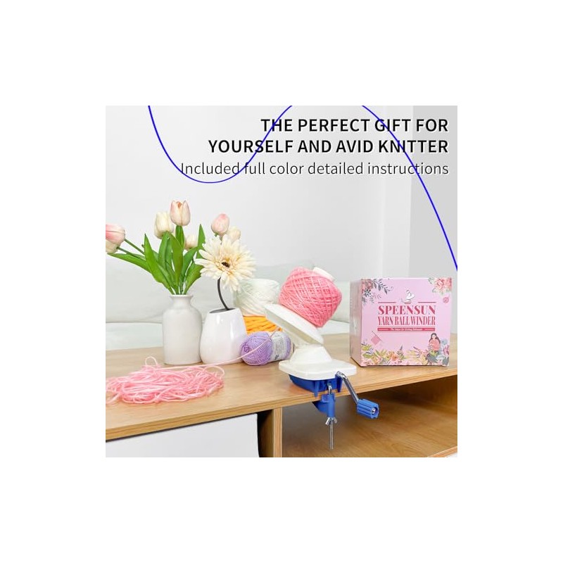 SPEENSUN Yarn Winder, Yarn Winder for Crocheting, Efficient Yarn Ball